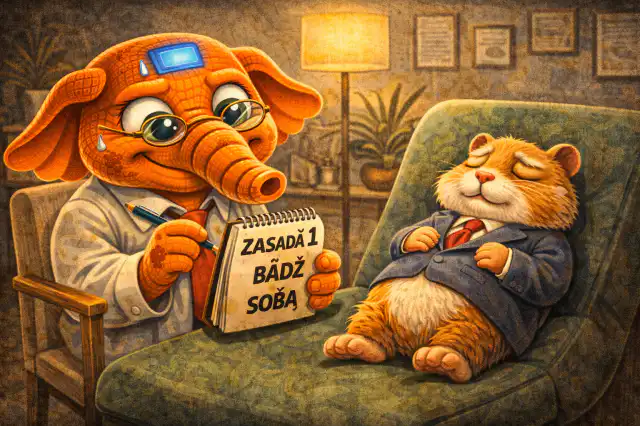 Autentyczna sprzedaż - Rediphant uspokaja chomika klienta prostymi zasadami Autentyczna sprzedaż - Rediphant uspokaja chomika klienta prostymi zasadami